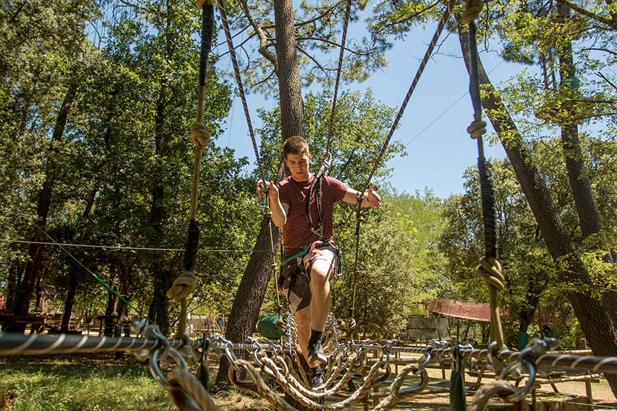 Parc d'accrobranche à Vallon-Pont-d'Arc